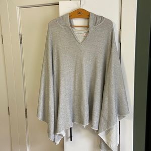 Free people grey poncho / cape